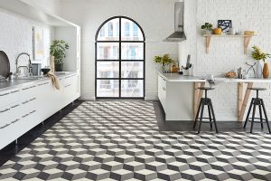 LVT flooring in a kitchen